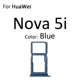 Micro SD Sim Card Tray Socket Slot Adapter Connector Reader For HuaWei Nova 5i 5 4 3 Container Holder Replacement Parts