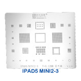 Amaoe BGA Reballing Stencil Kit Tin Mesh Solder Template for iPad 5 6 Mini 1 2 3 4 Pro 9.7 10.5 12.9 Thickness 0.12mm