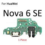 Charging Port Connector Board Parts Flex Cable With Microphone Mic For HuaWei Nova 7i 7 6 SE 5T 5i 4e 4 3 3i 3e 2S 2i 2 Plus