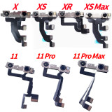 Original for iPhone X XS XR Flex Cable Right Proximity Sensor For iphone 11 Pro Max Small Front Facing Camera
