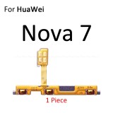 Power On Off Button Volume Switch Key Control Flex Cable Ribbon For HuaWei Nova 7i 7 Pro 6 SE 5T Repair Part
