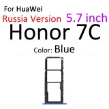 Micro SD Sim Card Tray Socket  For HuaWei Honor 7C Pro 5.99 5.7 inch Slot Adapter Connector Reader Container Holder