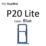Micro SD Sim Card Tray Socket Slot Adapter Connector Reader For HuaWei P20 Pro Lite Container Holder Replacement Parts