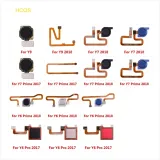 Fingerprint Sensor Home Button For HuaWei Y9 Y7 Y6 Prime Pro 2019 2018 2017 Touch ID Return Button Connector Flex Cable Ribbon
