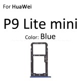 Micro SD Sim Card Tray Socket Slot Adapter Connector Reader For HuaWei P9 Lite Mini Container Holder Replacement Parts