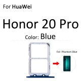 Micro SD Sim Card Tray Socket Slot Adapter Connector Reader For HuaWei Honor View 20 Pro Lite 20i Container Holder
