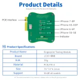 JC FPT-1 Testing Module For IPhone 5S 6g 6p 7 7p 8 8p Fault Detection Fingerprint Serial Number Reading And Write