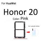 Micro SD Sim Card Tray Socket Slot Adapter Connector Reader For HuaWei Honor View 20 Pro Lite 20i Container Holder