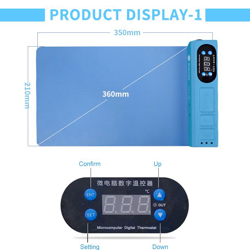 SUNSHINE S-918E Blue For iPhone iPad LCD Screen Splitter Heating