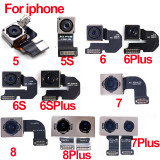 Original For iPhone 5 5S 6 6S 7 7Plus 8 Plus X XR XS Max Rear Back Camera Flex Cable Repair Phone Part