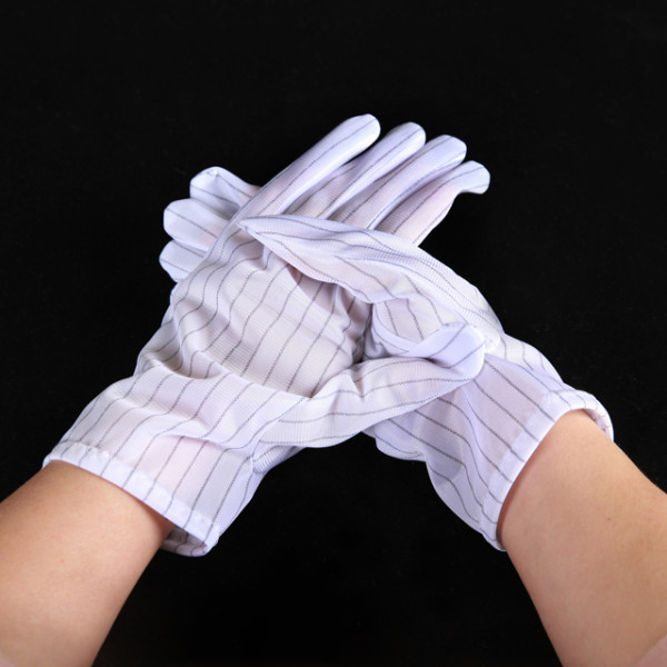 Disposable polyester safety inspection Anti-Stati gloves can be customized