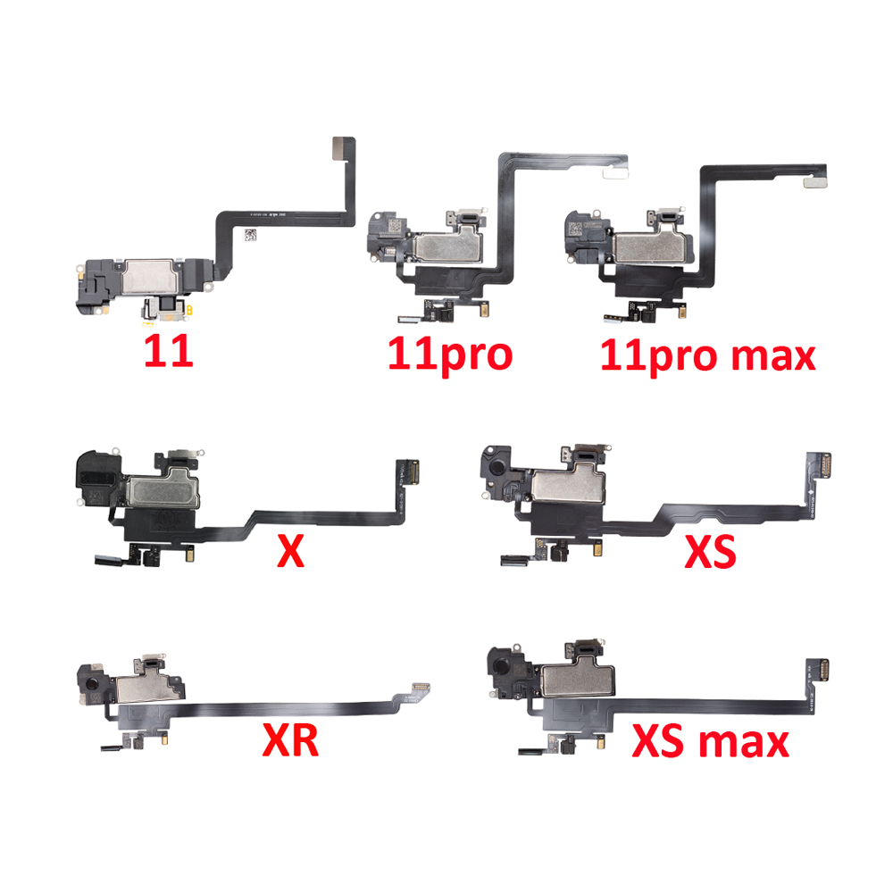 Earpiece With Proximity Light Sensor Flex Cable For iPhone X XR XS MAX