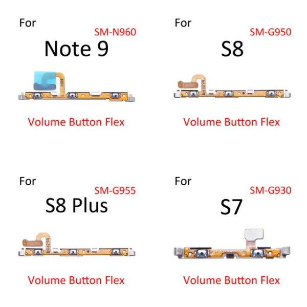 Volume Side Button Key Flex Cable For Samsung Galaxy S7 S8 S9 NOTE8 NOTE 9