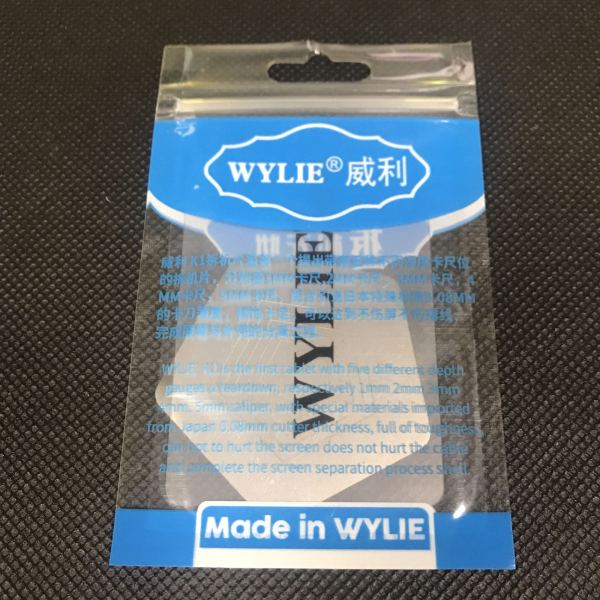 WYLIE K1 teardown flake Opening Pry Tool,with 5 different depth corners,tear down for iPhone/Samsung/Huawei/iPad/macbook/PC
