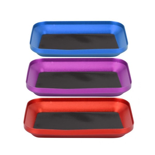Aluminum Alloy Magnetic Tray Storage Box Container Ring Electronic Parts Screw Beads Organizer  Case
