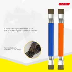 Double Head Anti-static Brush PCB Mainboard Rework ESD Brush For Mobile Phone PCB BGA CHIP IC Repair Soldering Clean up the dust