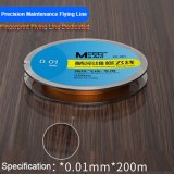 MaAnt 200M Superfine Silver Jump Wire No Breakpoint Flying Line For iPhone Motherboard PCB Chip Fingerprint Welding Point Repair