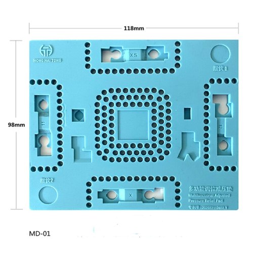 Multifunctional Magic Mat Dot Matrix Projector Face ID Fingerprint Front Facing Camera CPU Planting Tin Repair Silicone Pad