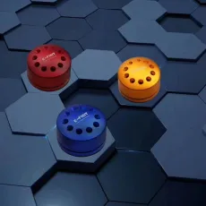 The Newest rotating magnetic screwdriver holder aluminum screwdriver 10 port container with magnetic platform for mobile repair
