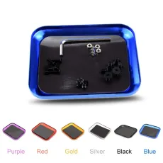 Aluminum Alloy Magnetic Tray Storage Box Container Ring Electronic Parts Screw Beads Organizer  Case
