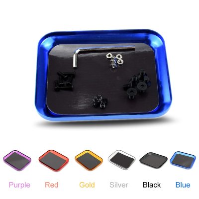 Aluminum Alloy Magnetic Tray Storage Box Container Ring Electronic Parts Screw Beads Organizer  Case