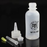 2pcs 50ml Needle Tip Soldering Cleaning Clear Liquid Flux Alcohol Oil Dispenser Plastic Hand Bottle Cleaner DIY Repair Tools