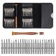 Leather Case 25 In 1 Precision Torx Screwdriver Set Mobile Phone Repair Tool Kit Multitool Hand Tools For Iphone Watch Tablet PC