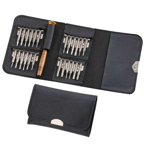 Leather Case 25 In 1 Precision Torx Screwdriver Set Mobile Phone Repair Tool Kit Multitool Hand Tools For Iphone Watch Tablet PC