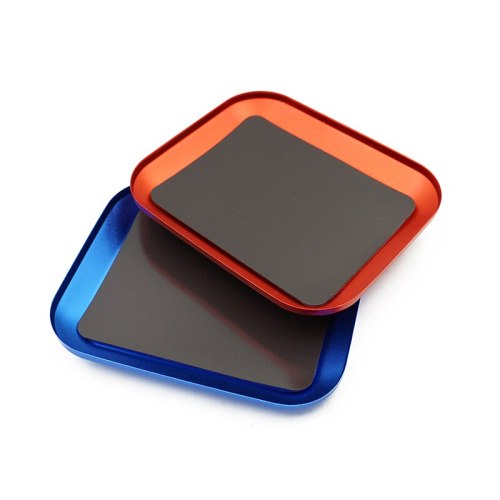 Aluminum Alloy Magnetic Tray Storage Box Container Ring Electronic Parts Screw Beads Organizer  Case