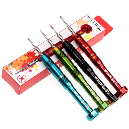 WYLIE  Multipurpose Precision Screwdriver Set Y 0.6 Fiver Point Star 0.8 Philips 1.2 T2  For iPhone Samsung Repair Tool Kit Set