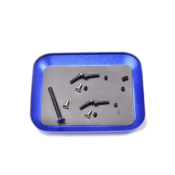 Aluminum Alloy Magnetic Tray Storage Box Container Ring Electronic Parts Screw Beads Organizer  Case
