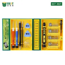 BST-8921 38 in 1 High quality Screwdriver Set Opening mobile phone Pry Repair Tool kit for iPhone iPad Android Tablet PC Laptop