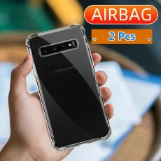 2 Pcs Transparent Soft Case For Samsung Galaxy Note 10 20 Plus 8 9 S8 S9 S10 Lite S20 FE Plus Ultra S10E Shockproof Case