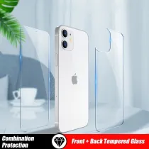 Front and Back Full Cover Tempered Glass For iPhone 12 11 Pro Max mini Screen Protector XR X XS Max 8 7 6 6S Plus SE 2020 Glass