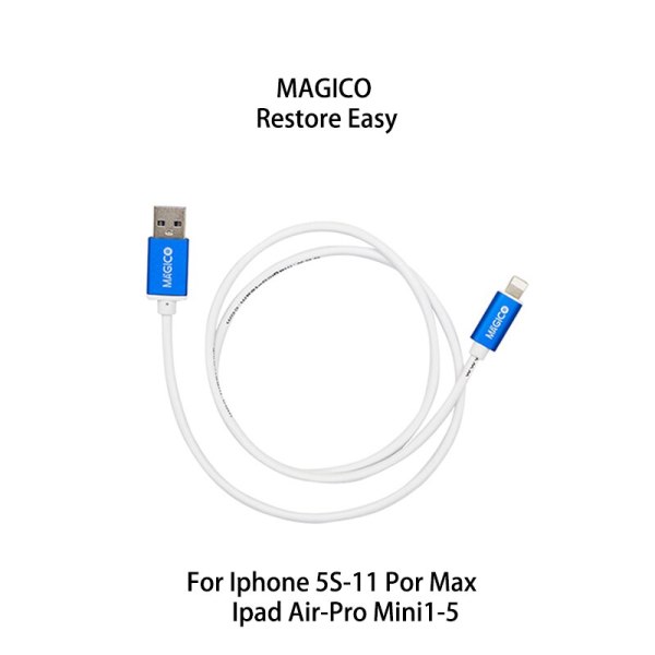 Magico Restore Easy Cable For iPhone 11 X XR XS Max Ipad Pro 12.9 Automatic Flashing DFU Mode Upgrade Online Check Serial Number
