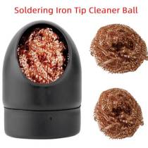 Soldering Iron Mesh Filter Cleaning Nozzle Tip Copper Wire Cleaner Ball Desoldering Metal Dross Box Cleaning Ball
