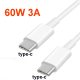 USB C to USB Type C to Type C for Samsung S20 PD 60W 1m 2m Cable for MacBook Pro iPad Pro2020 Quick Charge 4.0 USB-C Fast USB Charge Cord