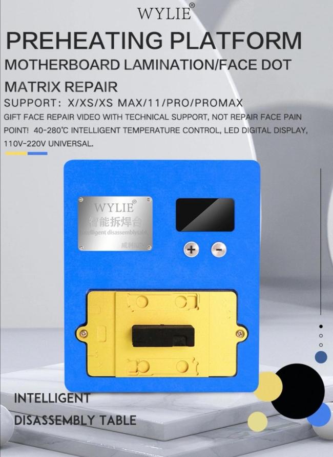 K85 Preheating platform for iphone x/xs/xsmax/ 11 12 /11 12 pro/ max mini motherboard lamination / face  dot matrix repair
