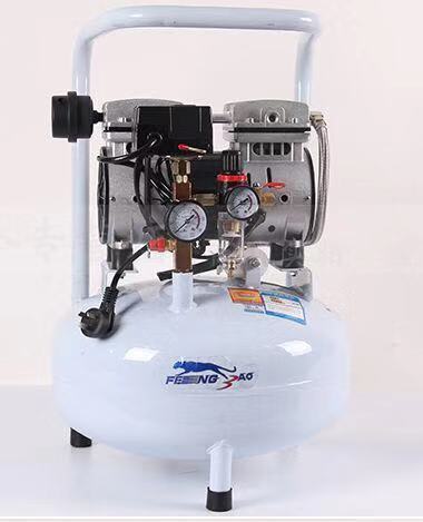 25L Small Air Compressor Oil-free Silent Air Compressor Machine Portable Dental Laboratory Mobile Air Compressor Machine