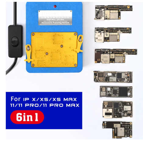 Mechanic IX5 MAX 6 in 1 Preheating Platform Heating Layering Chip Positioning Glue Removal for iPhone X xs max 11 pro Pro Max