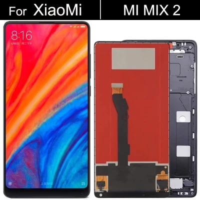 Original For Xiaomi Mi Mix2 LCD Display 10 Touch Screen Panel XAIOMI Mix 2 MDE5 LCD Digitizer Assembly Replacement+Frame
