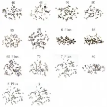 Full Sets Screws for iPhone 6 6S plus 7 plus 8 plus X XR XS XSMAX 5S 11pro max 12 pro max 12 mini Mobile Accessories Screws Kit Replacement