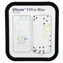 15PC Professional Guide Pad for iPhone 11 11pro XsMax XR XS X 8P 8 7 7P 6 Magnetic Screw Keeper Chart Mat Phone Repair Tools