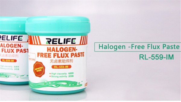 100G High Quality Halogen-Free RELIFE RL-559-IM Flux Paste For Motherboard SMT BGA Reballing Soldering Welding Repair Tools