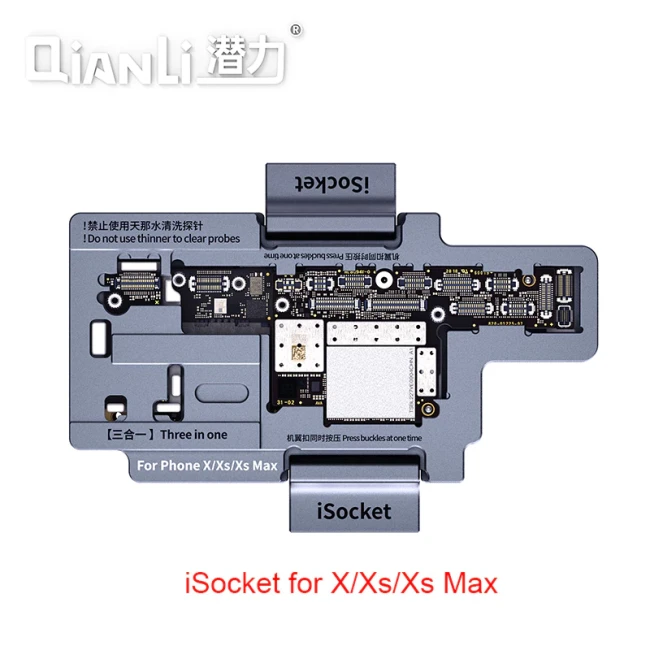 QIANLi iSocket 3 in 1 Motherboard Test Fixture For iPhone X XS MAX XR 11 11Pro Logic Board Diagnostic Test Repairing Tools Without Soldering