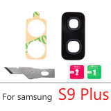 Back Rear Camera Lens Glass Cover Replacement For Samsung S8 S9 Note 8 9 10 20 Plus Rear Camera Glass Lens + Adhesive Stick