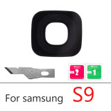 Back Rear Camera Lens Glass Cover Replacement For Samsung S8 S9 Note 8 9 10 20 Plus Rear Camera Glass Lens + Adhesive Stick