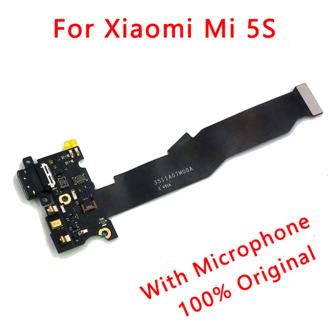 Original charging port usb plug pcb dock connector flex cable replacement spare parts charge board for xiaomi mi 5s mi5s