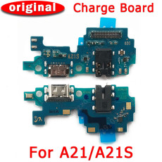 Original Charging Port For Samsung Galaxy A21 USB Charge Board For A21S PCB Dock Connector Flex Cable Replacement Spare parts