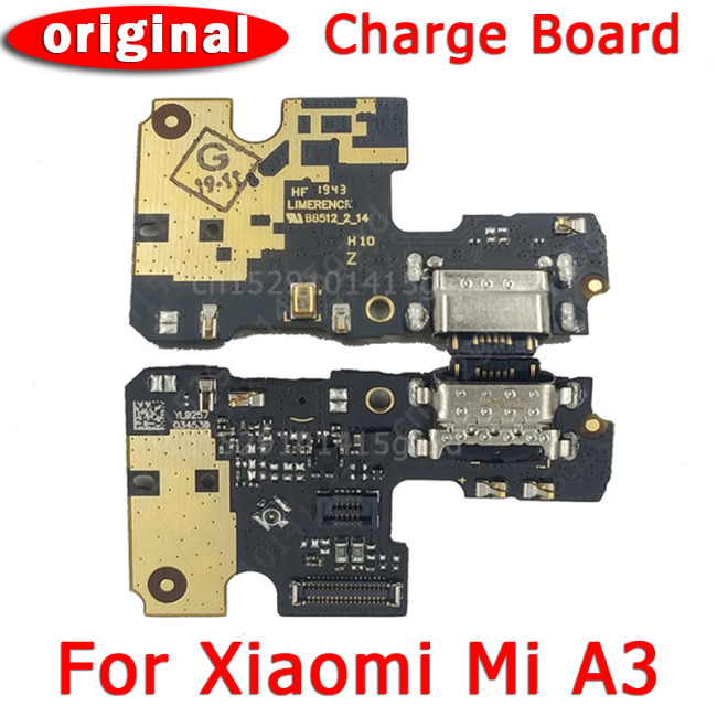 Original Charging Port For Xiaomi Mi A3 CC9e MiA3 Charge Board USB Plug PCB Dock Connector Flex Replacement Repair Spare Parts